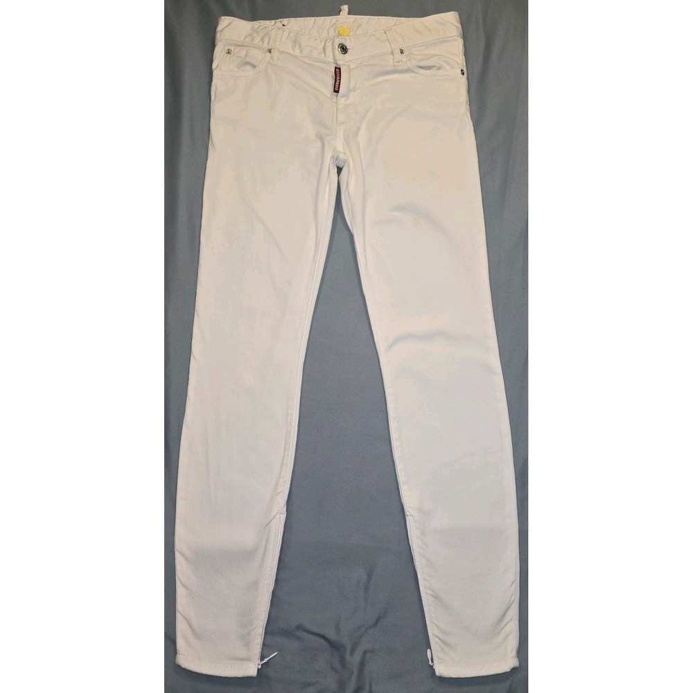 DSQUARED2 White Skinny Jeans Slim Fit         Size: EU-40 / US-4
